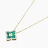 Anhänger mit Malachit an Kette