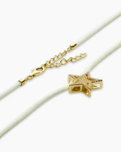 Anhänger mit Zirkonia & Satinband