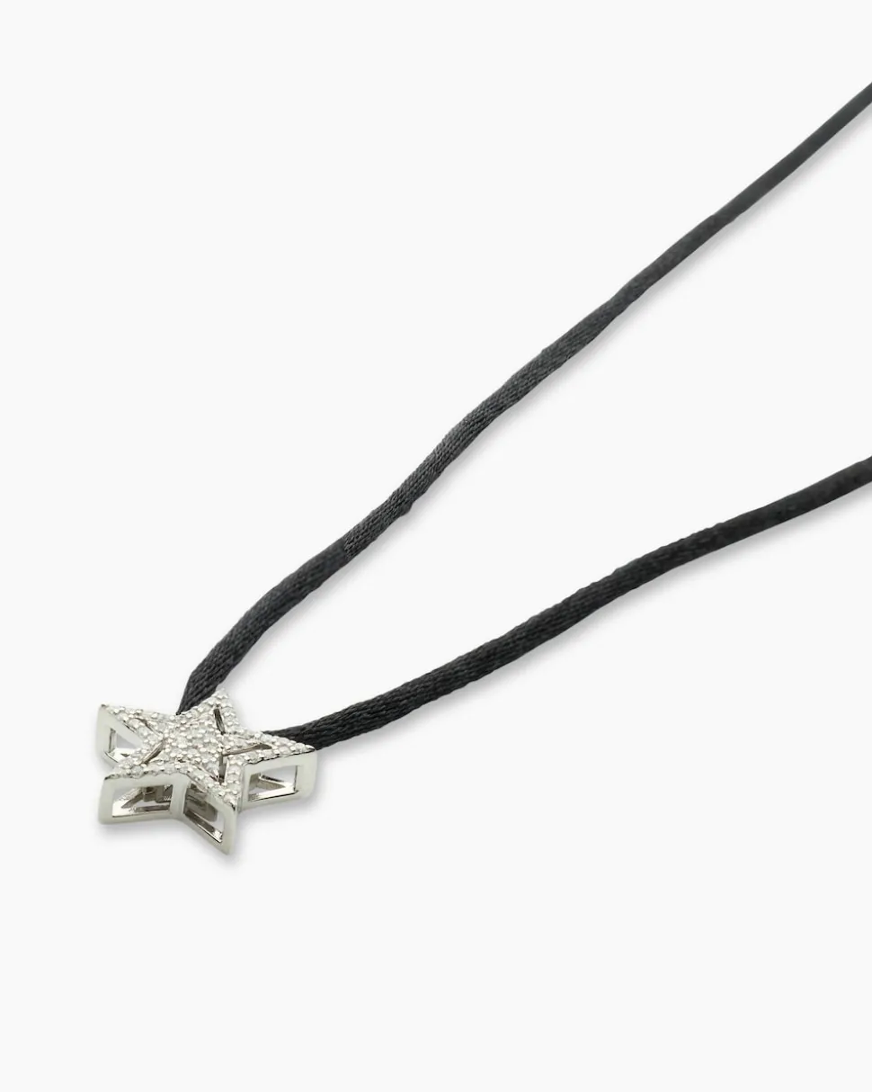 Anhänger mit Zirkonia & Satinband