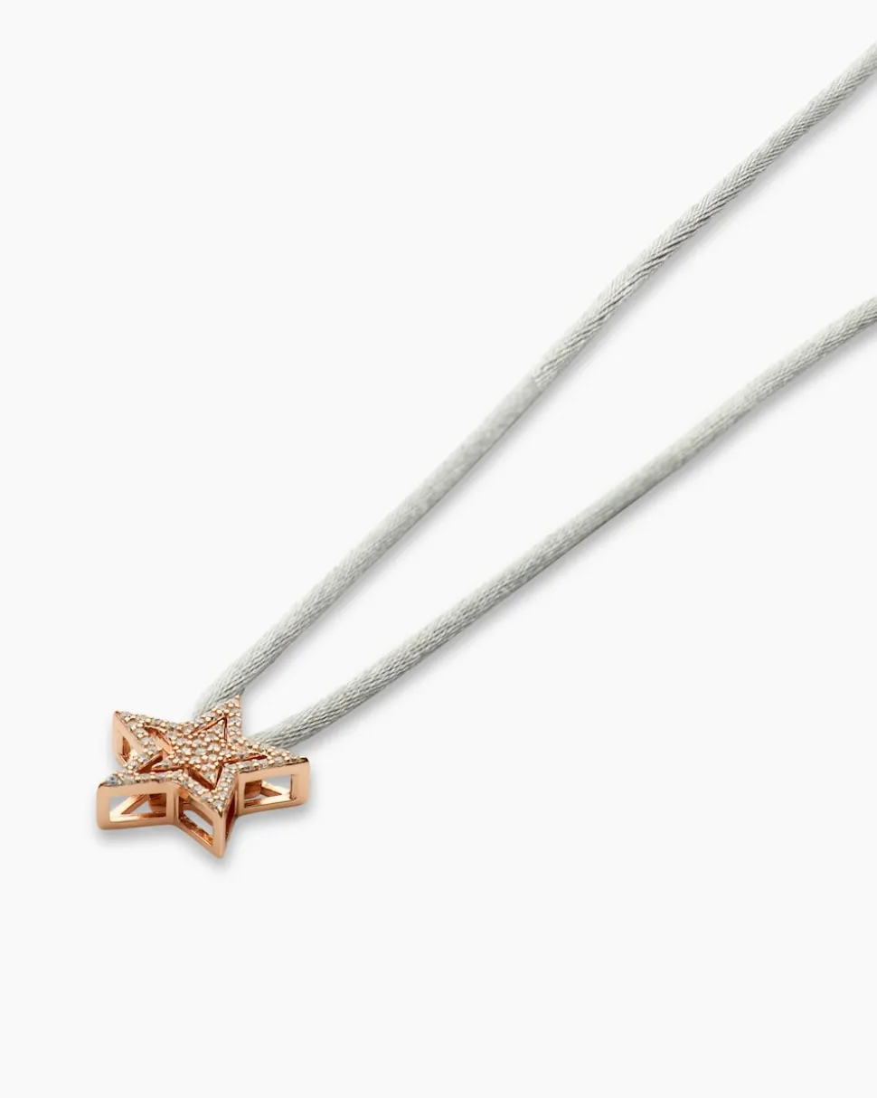 Anhänger mit Zirkonia & Satinband