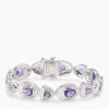 Armband mit Amethyst und Emaille-Lack