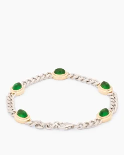 Armband mit Bernstein/Perlmutt