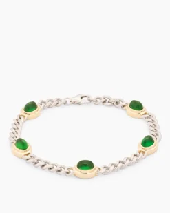 Armband mit Bernstein/Perlmutt
