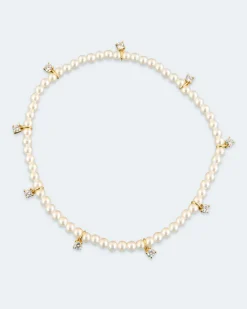 Armband mit Perlen und Zirkonia