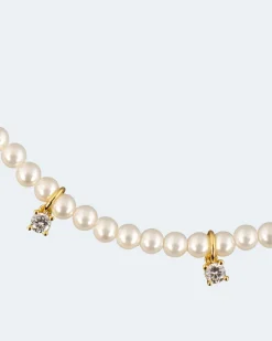 Armband mit Perlen und Zirkonia