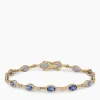 Armband mit Tansanit AAAA+ und Brillanten