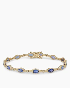 Armband mit Tansanit AAAA+ und Brillanten