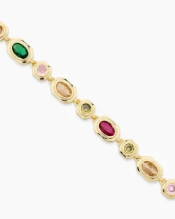 Armband mit Zirkonia, bunt