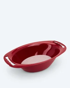 Auffangschale oval mit Sieb