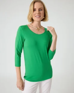 Basic-Shirt mit 3/4-Arm