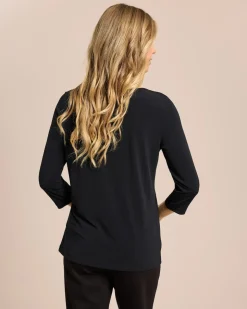 Basic Shirt mit U-Boot Ausschnitt