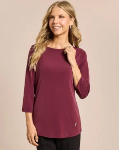 Basic Shirt mit U-Boot Ausschnitt