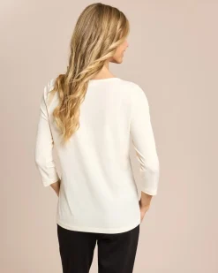 Basic Shirt mit U-Boot Ausschnitt