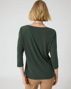 Basic-Shirt mit U-Boot-Ausschnitt