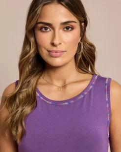 Basic Top mit Ziernaht