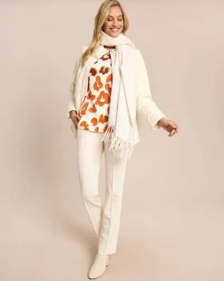 Baumwoll-Pullover mit Animal-Druck