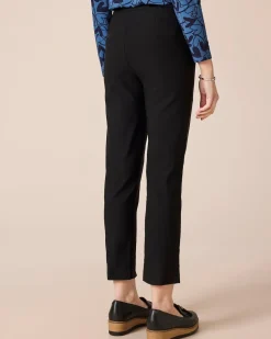 Bengalin Hose cropped, kleine Schlitz
