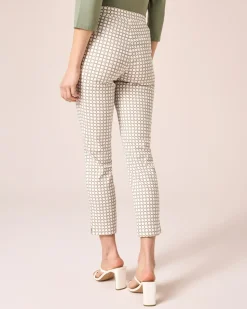 Bengalin-Schlupfhose cropped mit Karodruck