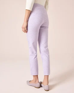 Bengalin-Schlupfhose cropped mit Karodruck
