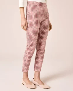 Bengalin-Schlupfhose cropped mit Karodruck