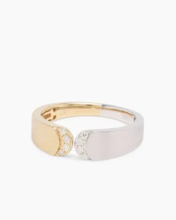 Bicolor-Brillantring 0,10 ct