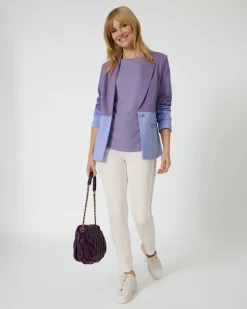 Blazer in Kontrastoptik
