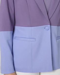 Blazer in Kontrastoptik