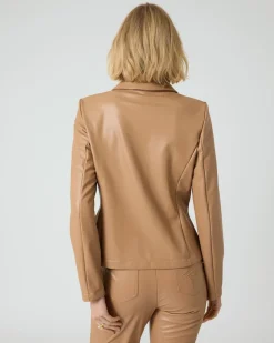 Blazer in Leder-Optik