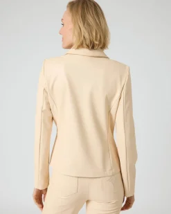 Blazer in Leder-Optik