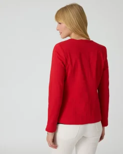 Blazerjacke aus Jacquard-Bengalin