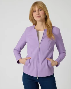 Blazerjacke aus Jacquard-Bengalin