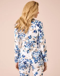 Blazer mit Blumendruck