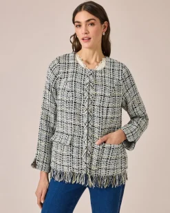 Blazer mit Fransen