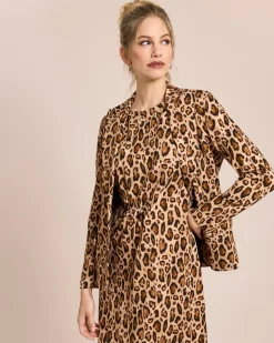 Blazer mit Jaguarprint