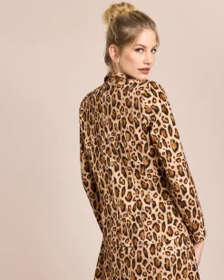 Blazer mit Jaguarprint