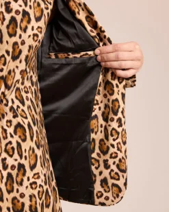 Blazer mit Jaguarprint