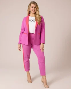 Blazer mit Kontrast-Details