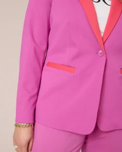 Blazer mit Kontrast-Details