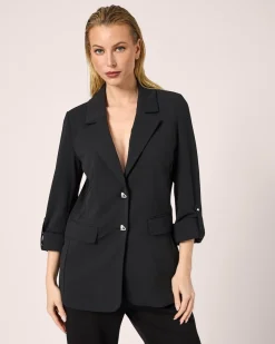 Blazer mit Krempelärmel