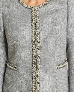 Blazer mit Perlendeko