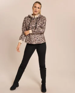 Blouson in Velourslederoptik