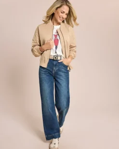 Blouson mit Schlitzen