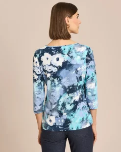 Blumen-Print Shirt
