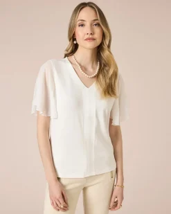 Bluse mit Flügelärmel