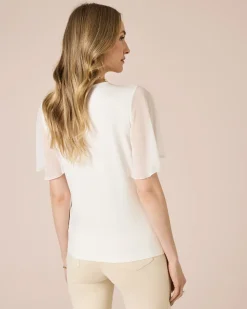 Bluse mit Flügelärmel