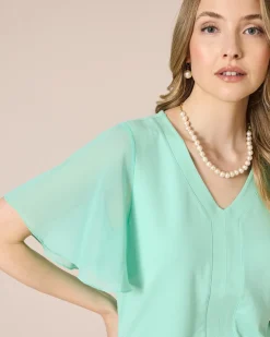 Bluse mit Flügelärmel