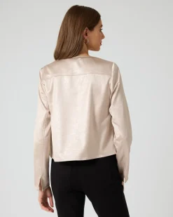 Blusenjacke in offener Form