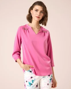 Blusenshirt mit Kettenverzierung