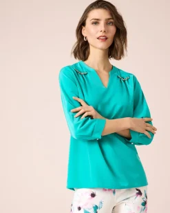 Blusenshirt mit Kettenverzierung