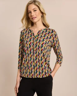 Blusen-Shirt mit Knopfleiste
